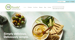 Desktop Screenshot of 13foods.com